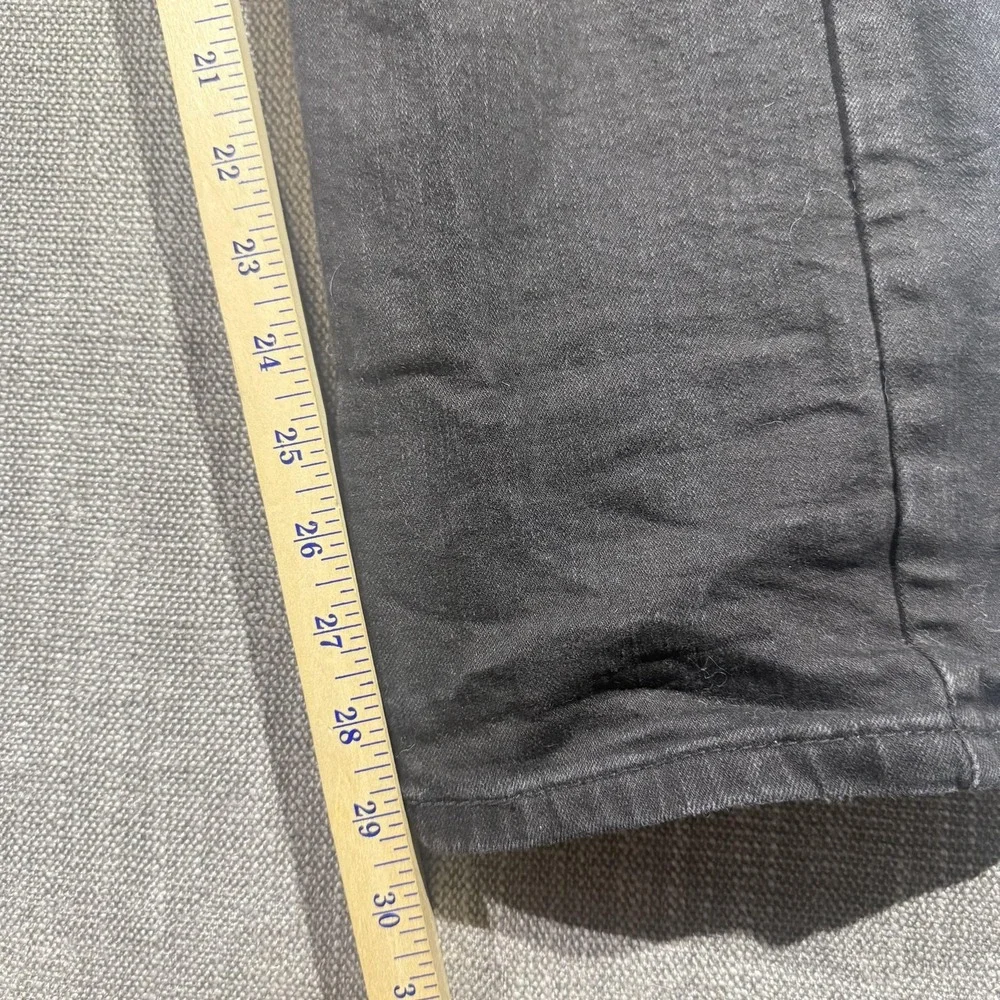 Levis 505 Jeans Mens 34x30 Black Straight‎ Leg Denim Stretch Classic Casual